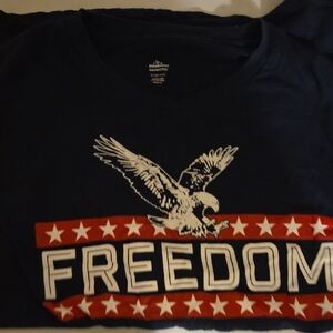 Celebrate It Freedom Tee - Navy and Red